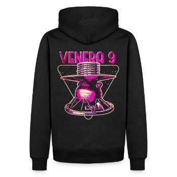 Venera 9 Venus Raumsonde - Männer Premium Bio Hoodie - Schwarz - Hinten - Nico (187cm)