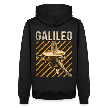 Jupiter Raumsonde Galileo - Männer Premium Bio Hoodie - Schwarz - Hinten - Nico (187cm)