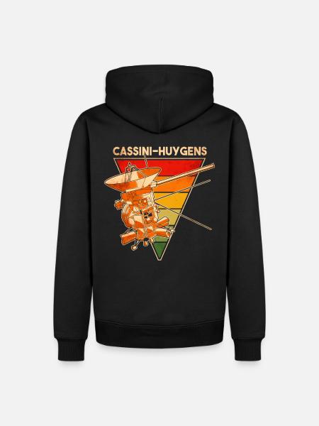 Cassini-Huygens Saturn spacecraft - Men’s Premium Organic Hoodie - black