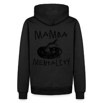 Mamba Mentality - Men’s Premium Organic Hoodie - black - Back - Nico (187cm)