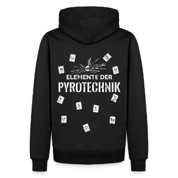 Elemente der Pyrotechnik - Männer Premium Bio Hoodie - Schwarz - Hinten - Nico (187cm)