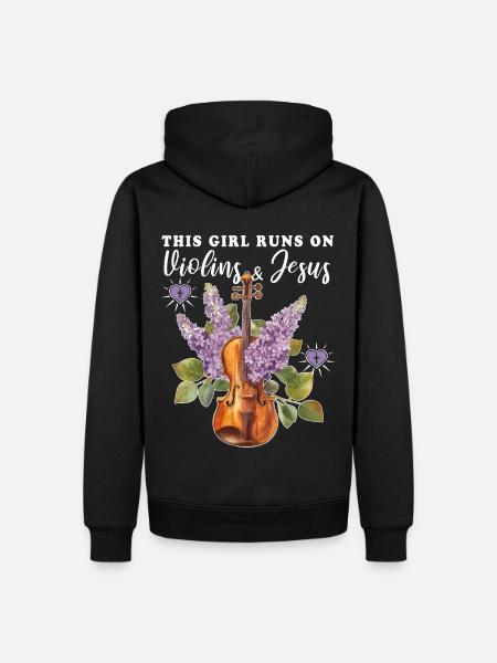 Violin Violin - Men’s Premium Organic Hoodie - black