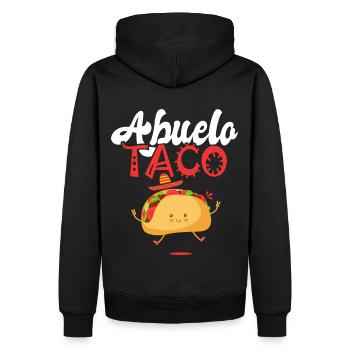 abuelo taco taco Tacos mexikanisches Essen Geschenk - Männer Premium Bio Hoodie - Schwarz - Hinten - Nico (187cm)