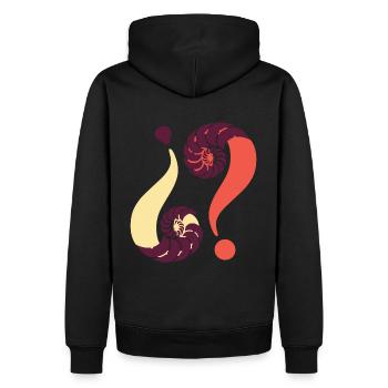 Énigme infinie. 03 Kiribila - Sweat à capuche Premium bio Homme - noir - Dos - Nico (187cm)