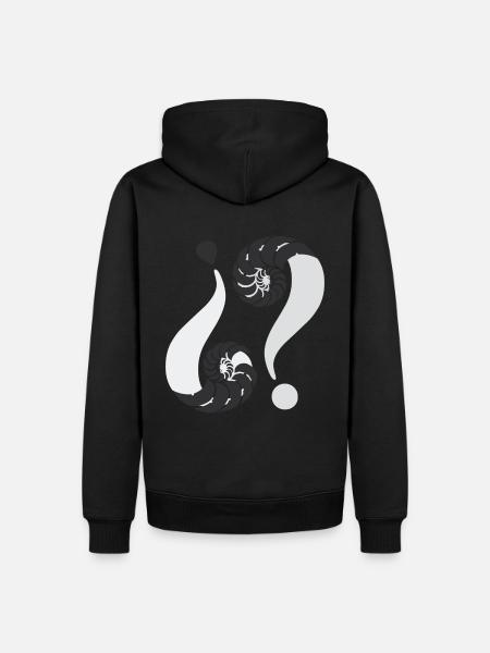 Infinite enigma. 01 B&W - Men’s Premium Organic Hoodie - black