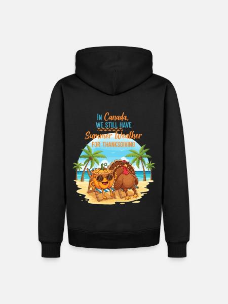 Summer in Canada - Men’s Premium Organic Hoodie - black
