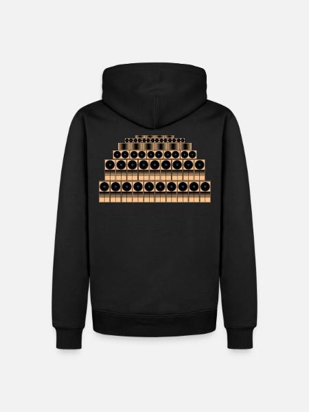 Systeme audio - Sweat à capuche Premium bio Homme - noir