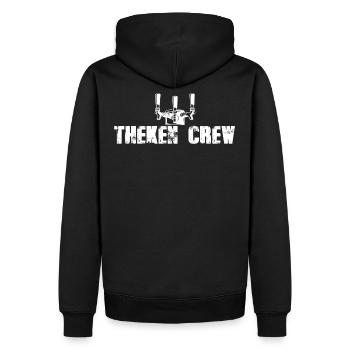 Zapfhahn Theken Crew - Männer Premium Bio Hoodie - Schwarz - Hinten - Nico (187cm)