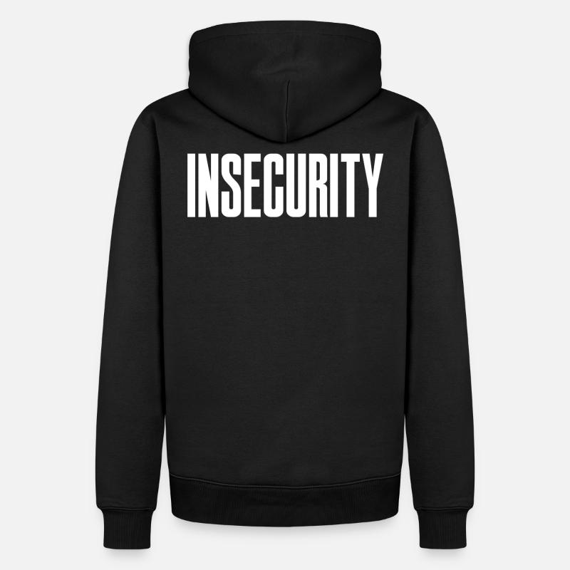 INSÉCURITÉ - Sweat à capuche Premium bio Homme - noir