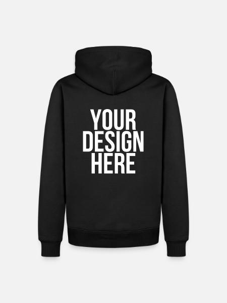 Your Design Here - Cool Funny Nonsense Quote - Men’s Premium Organic Hoodie - black