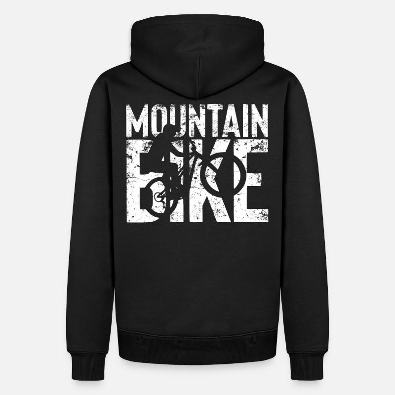 MTB - Mountainbiker T-Shirt - Sweat à capuche Premium bio Homme - noir