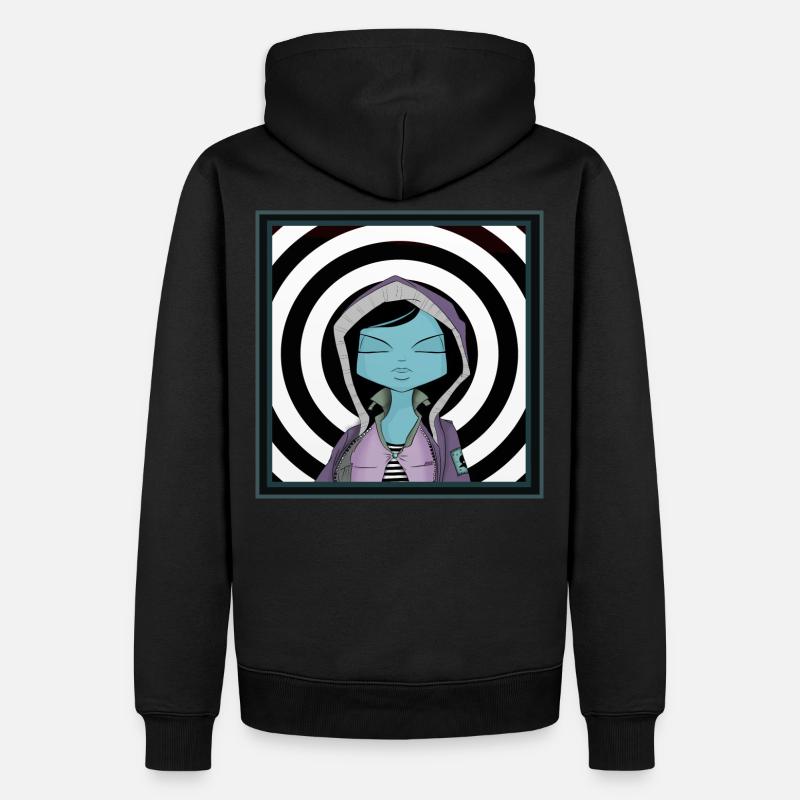 Mädchen TARGET - Männer Premium Bio Hoodie - Schwarz