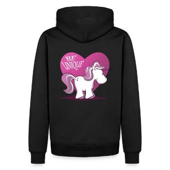 Licorne Pegasus cheval équitation cheval magie - Sweat à capuche Premium bio Homme - noir - Dos - Nico (187cm)