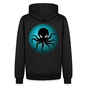 Octopus surf en plein air plongée surf gamer - Sweat à capuche Premium bio Homme - noir - Dos - Nico (187cm)