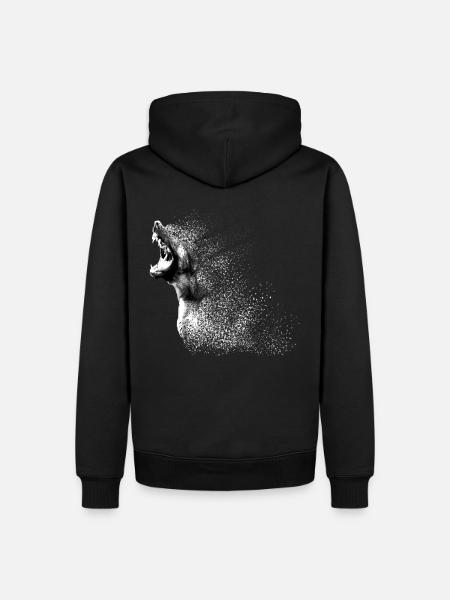 Dog ART - Sweat à capuche Premium bio Homme - noir