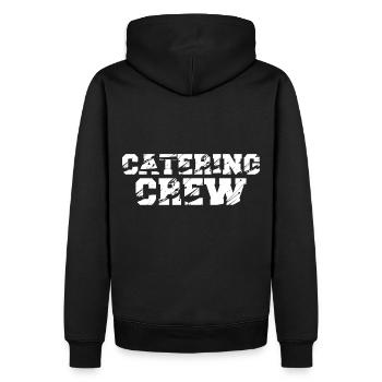 Catering Crew Team Uniform Restaurant Staff - Men’s Premium Organic Hoodie - black - Back - Nico (187cm)