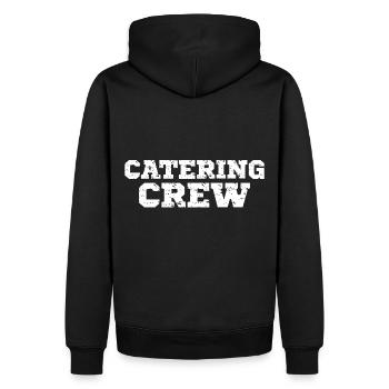 Catering Crew Team Uniform Restaurant Staff - Men’s Premium Organic Hoodie - black - Back - Nico (187cm)