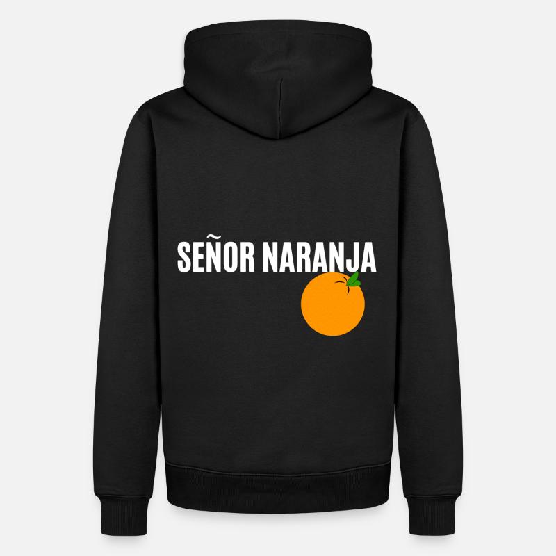Señor Naranja - Sweat à capuche Premium bio Homme - noir