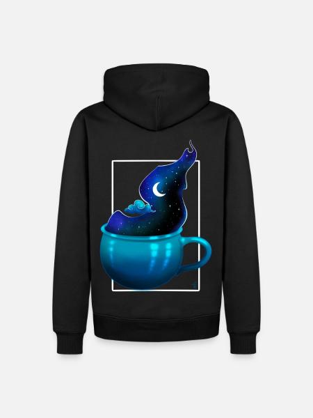 A Cup Of Moonlight - Men’s Premium Organic Hoodie - black