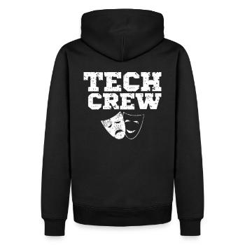 Tech Crew Sound Theater Uniform Musical Studio - Men’s Premium Organic Hoodie - black - Back - Nico (187cm)