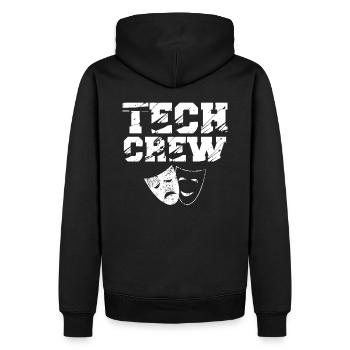 Tech Crew Sound Theater Uniform Musical Studio - Men’s Premium Organic Hoodie - black - Back - Nico (187cm)