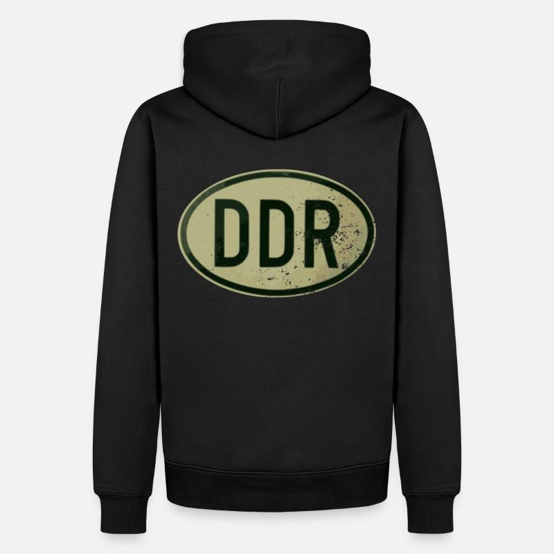 DDR - Retro - Ostalgie - Männer Premium Bio Hoodie - Schwarz