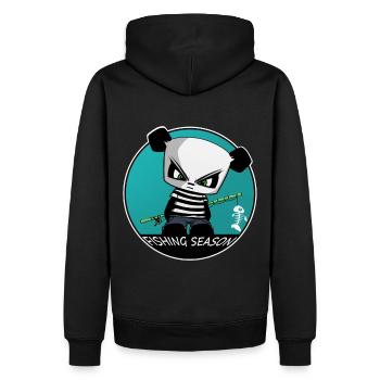 Angel Panda, Pêcheur Pêcheur Pêcheur Poisson Enfants - Sweat à capuche Premium bio Homme - noir - Dos - Nico (187cm)