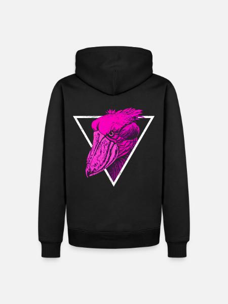 Schuhschnabel Vogel - Männer Premium Bio Hoodie - Schwarz