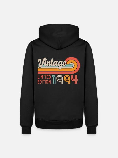 1994 anniversaire Né en 1994 - Sweat à capuche Premium bio Homme - noir