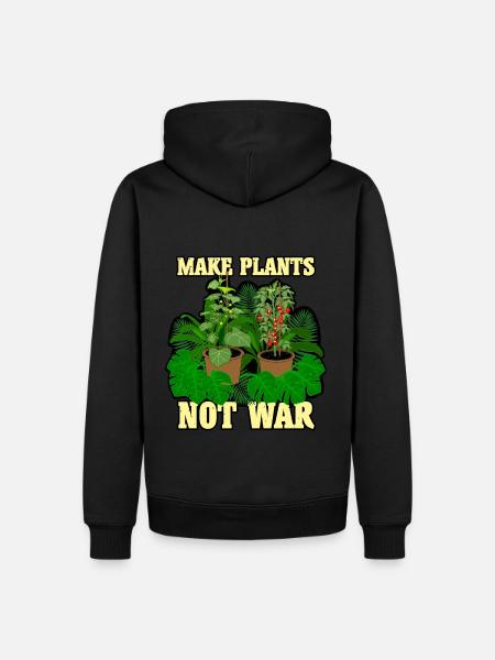 Plants Plants - Men’s Premium Organic Hoodie - black