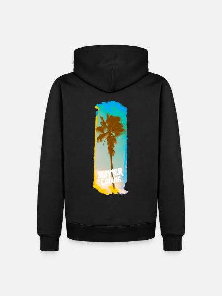 Summer is coming - Men’s Premium Organic Hoodie - black
