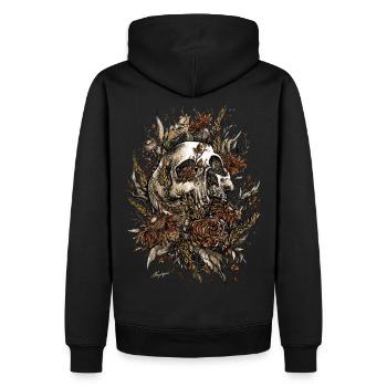 Dead Season - Men’s Premium Organic Hoodie - black - Back - Nico (187cm)