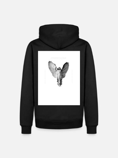 Freedom - Men’s Premium Organic Hoodie - black