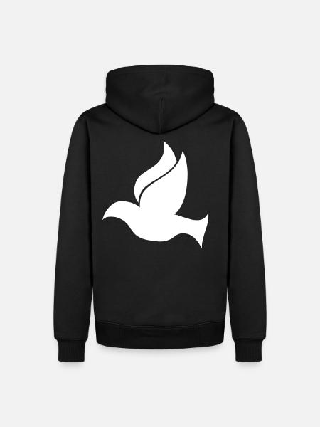 Dove - DOVE - (Vector Graphic) - Men’s Premium Organic Hoodie - black