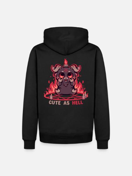 Feeling Cute as Hell - Men’s Premium Organic Hoodie - black