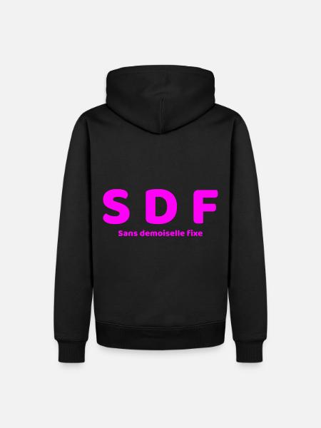 OBDACHLOS - Männer Premium Bio Hoodie - Schwarz