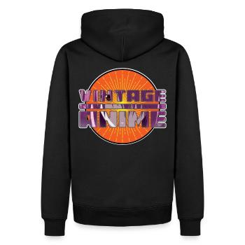Vintage Anime Geek - I Love Anime - Anime Forever - Men’s Premium Organic Hoodie - black - Back - Nico (187cm)