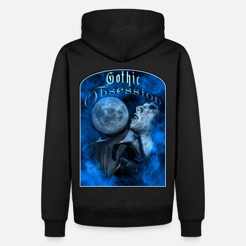 Gothic Obsession Vampir - Männer Premium Bio Hoodie - Schwarz