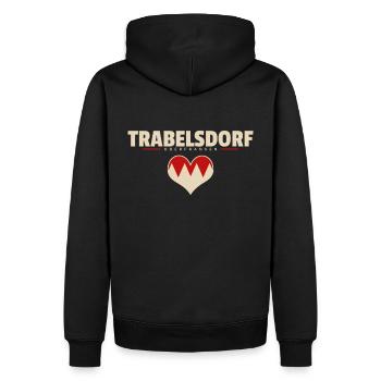 Trabelsdorf Stadt Gemeinde Markt Dorf Franken - Männer Premium Bio Hoodie - Schwarz - Hinten - Nico (187cm)