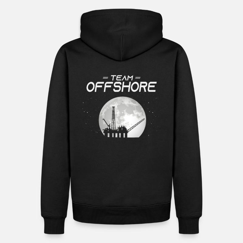 Équipe Offshore - Sweat à capuche Premium bio Homme - noir