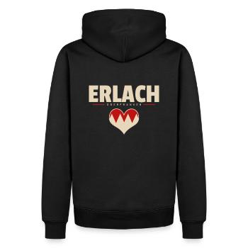 Erlach Hirschaid Stadt Gemeinde Markt Dorf Franken - Männer Premium Bio Hoodie - Schwarz - Hinten - Nico (187cm)