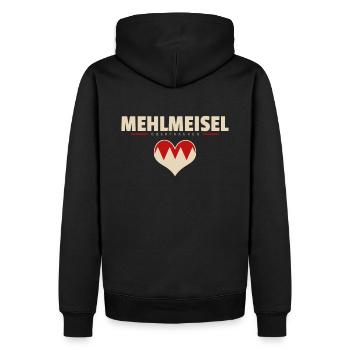 Mehlmeisel Dorf Gemeinde Stadt Bayreuth - Männer Premium Bio Hoodie - Schwarz - Hinten - Nico (187cm)