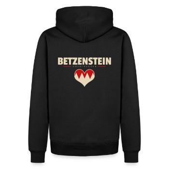 Betzenstein Dorf Gemeinde Stadt Bayreuth - Männer Premium Bio Hoodie - Schwarz - Hinten - Nico (187cm)