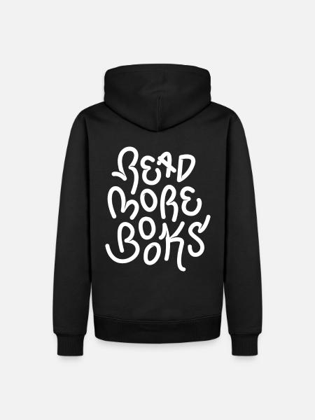 Read more books - Men’s Premium Organic Hoodie - black