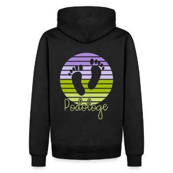 Podologe Fußpflege Pediküre Podologie Geschenke - Männer Premium Bio Hoodie - Schwarz - Hinten - Nico (187cm)