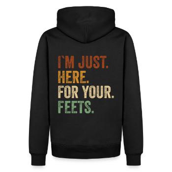 Podologe Fußpflege Pediküre Podologie Geschenke - Männer Premium Bio Hoodie - Schwarz - Hinten - Nico (187cm)