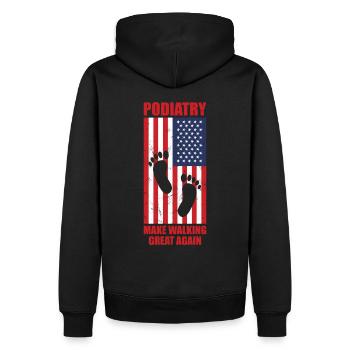 Podologe Fußpflege Pediküre Podologie Geschenke - Männer Premium Bio Hoodie - Schwarz - Hinten - Nico (187cm)