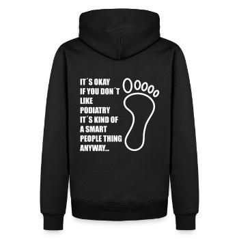 Podologe Fußpflege Pediküre Podologie Geschenke - Männer Premium Bio Hoodie - Schwarz - Hinten - Nico (187cm)