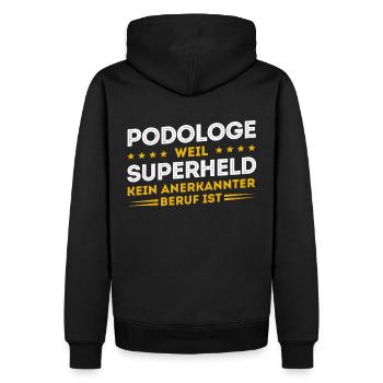Podologe Fußpflege Pediküre Podologie Geschenke - Männer Premium Bio Hoodie - Schwarz - Hinten - Nico (187cm)