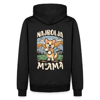 Najbolja maman I meilleur cadeau de fête des mères de maman - Sweat à capuche Premium bio Homme - noir - Dos - Nico (187cm)